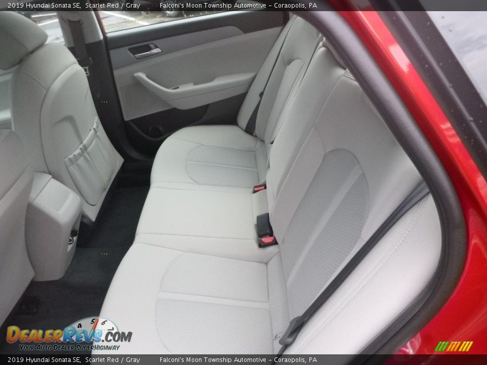 2019 Hyundai Sonata SE Scarlet Red / Gray Photo #8