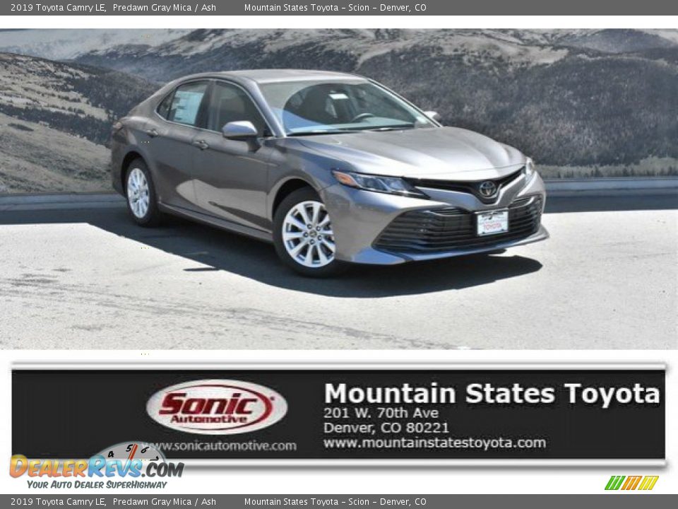 2019 Toyota Camry LE Predawn Gray Mica / Ash Photo #1