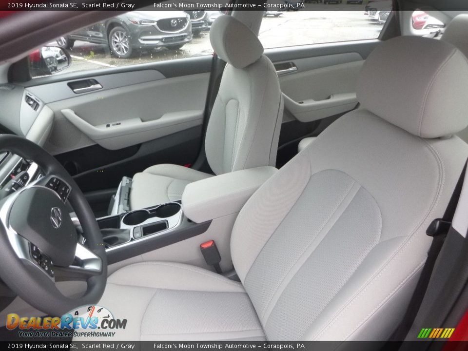 2019 Hyundai Sonata SE Scarlet Red / Gray Photo #11