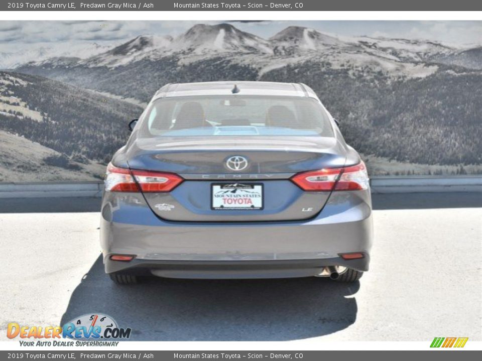 2019 Toyota Camry LE Predawn Gray Mica / Ash Photo #4