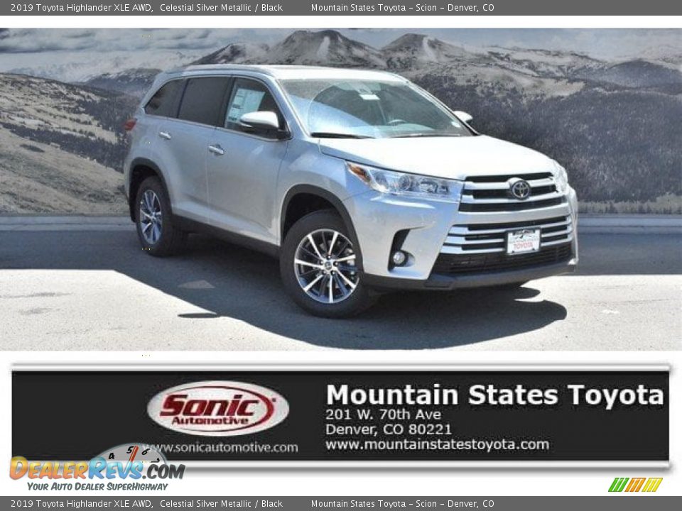 2019 Toyota Highlander XLE AWD Celestial Silver Metallic / Black Photo #1