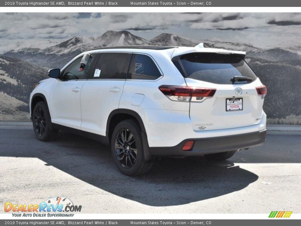 2019 Toyota Highlander SE AWD Blizzard Pearl White / Black Photo #3