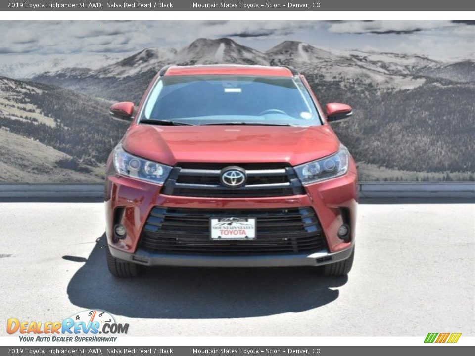 2019 Toyota Highlander SE AWD Salsa Red Pearl / Black Photo #2