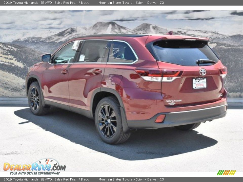 2019 Toyota Highlander SE AWD Salsa Red Pearl / Black Photo #3
