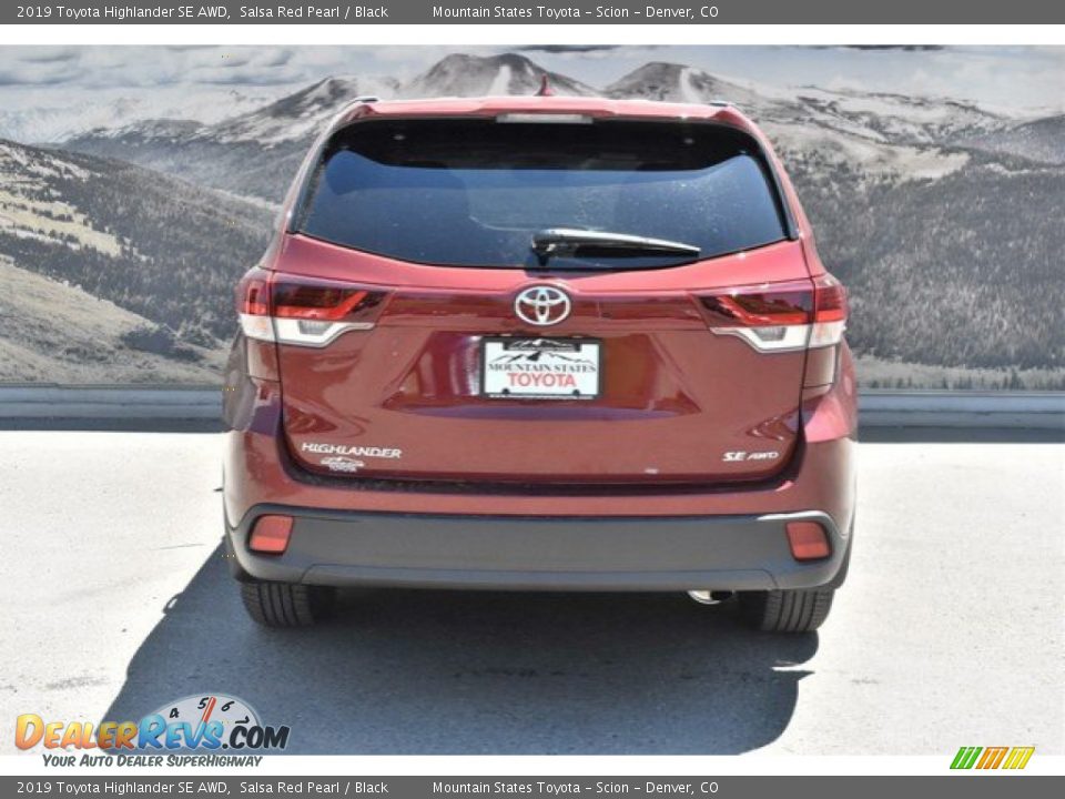 2019 Toyota Highlander SE AWD Salsa Red Pearl / Black Photo #4