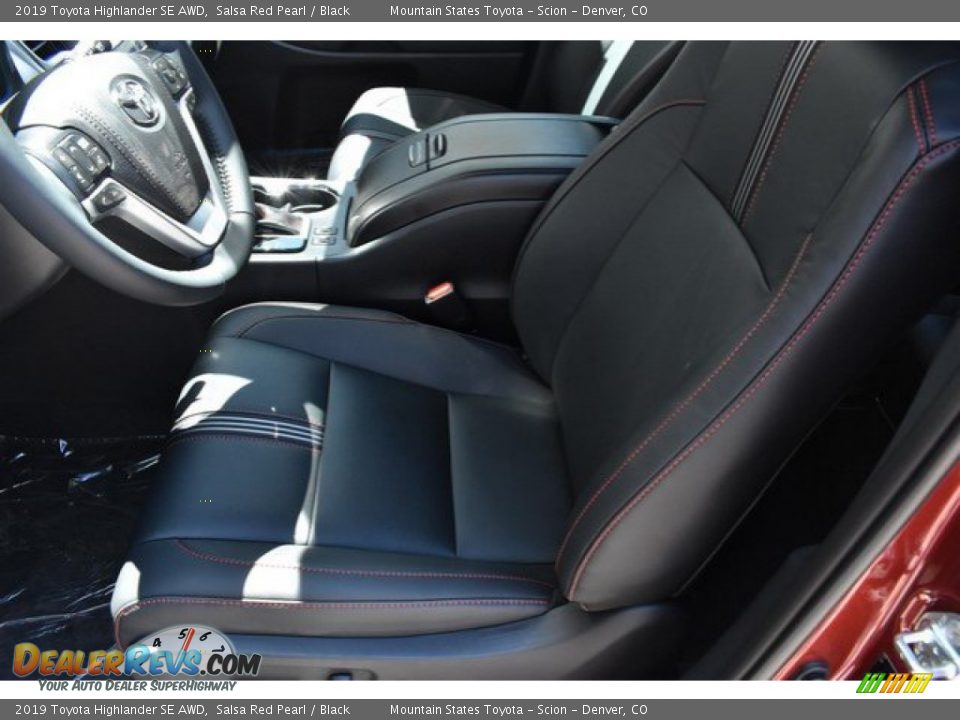 2019 Toyota Highlander SE AWD Salsa Red Pearl / Black Photo #6
