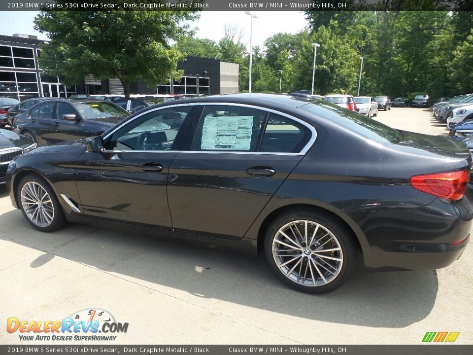 2019 BMW 5 Series 530i xDrive Sedan Dark Graphite Metallic / Black Photo #5