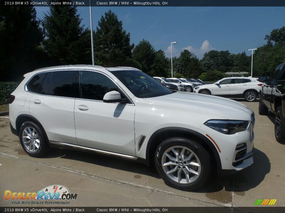 2019 BMW X5 xDrive40i Alpine White / Black Photo #1