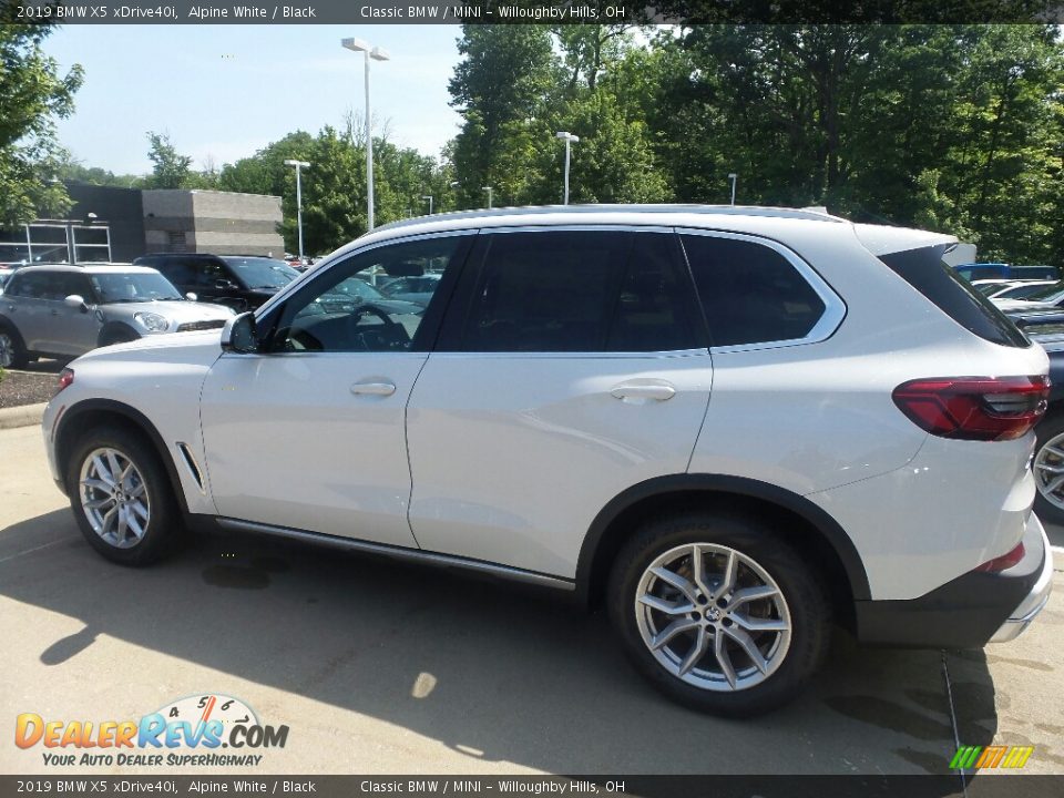 2019 BMW X5 xDrive40i Alpine White / Black Photo #5