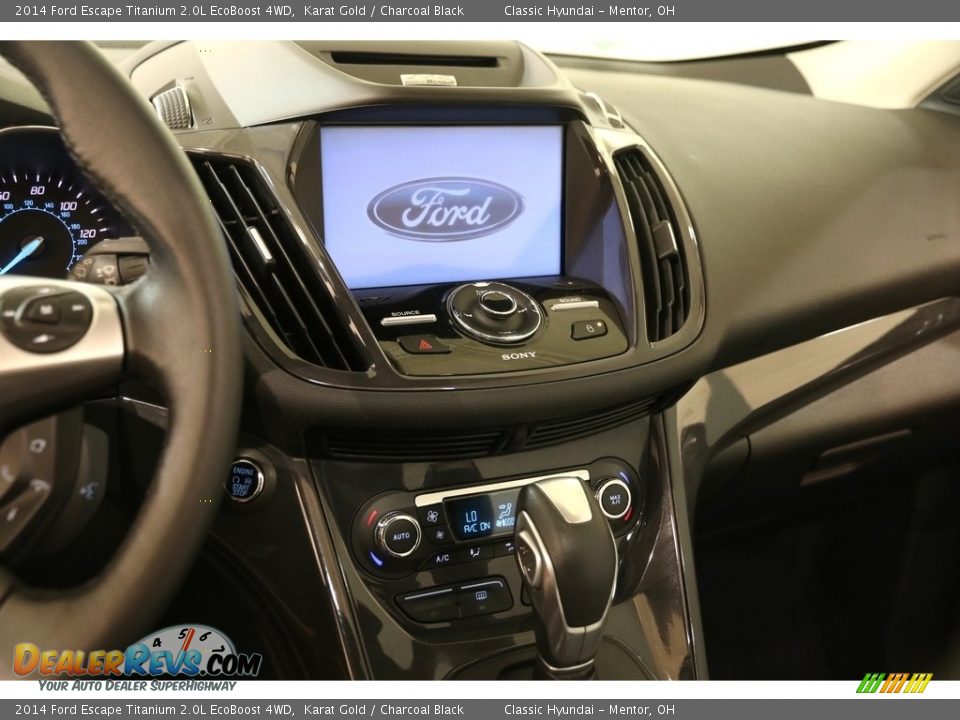2014 Ford Escape Titanium 2.0L EcoBoost 4WD Karat Gold / Charcoal Black Photo #9