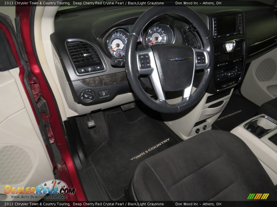 2013 Chrysler Town & Country Touring Deep Cherry Red Crystal Pearl / Black/Light Graystone Photo #19