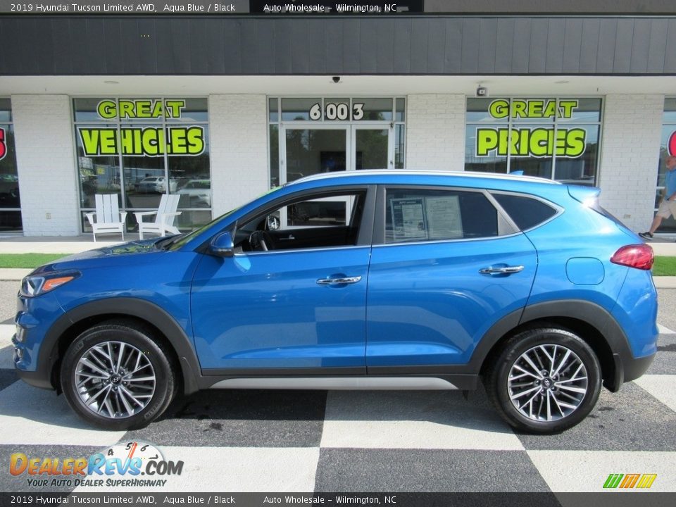 2019 Hyundai Tucson Limited AWD Aqua Blue / Black Photo #1