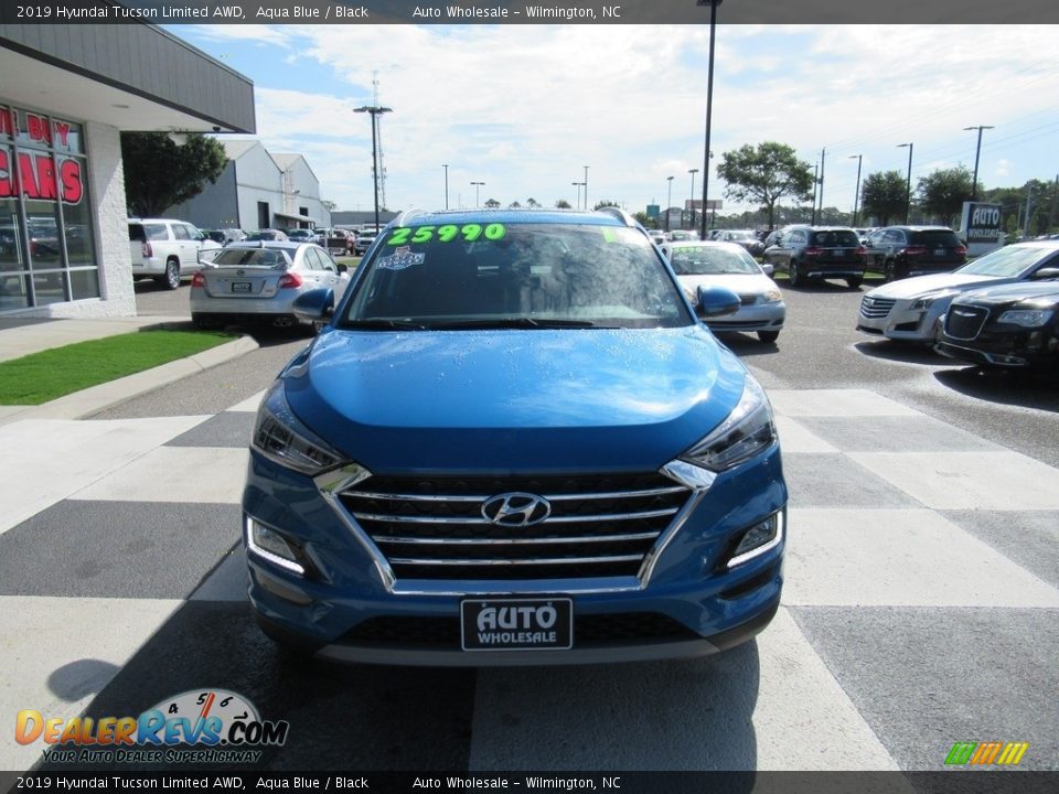 2019 Hyundai Tucson Limited AWD Aqua Blue / Black Photo #2