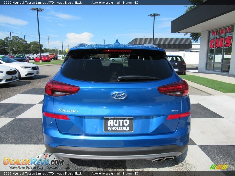 2019 Hyundai Tucson Limited AWD Aqua Blue / Black Photo #4