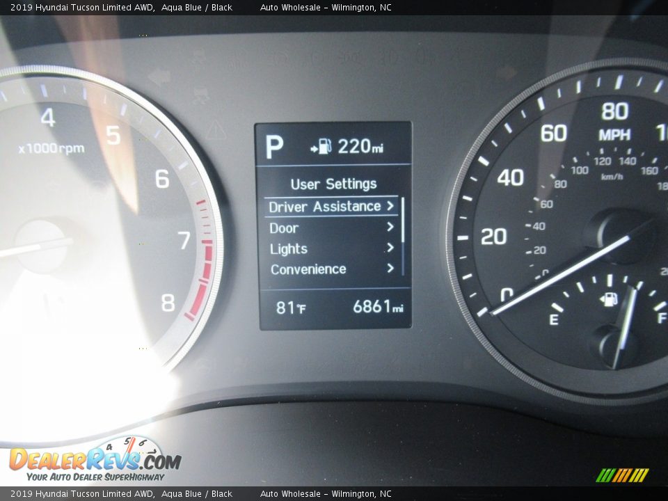 2019 Hyundai Tucson Limited AWD Aqua Blue / Black Photo #15