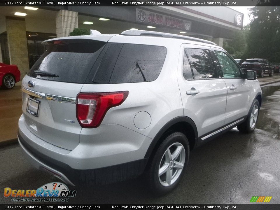 2017 Ford Explorer XLT 4WD Ingot Silver / Ebony Black Photo #2