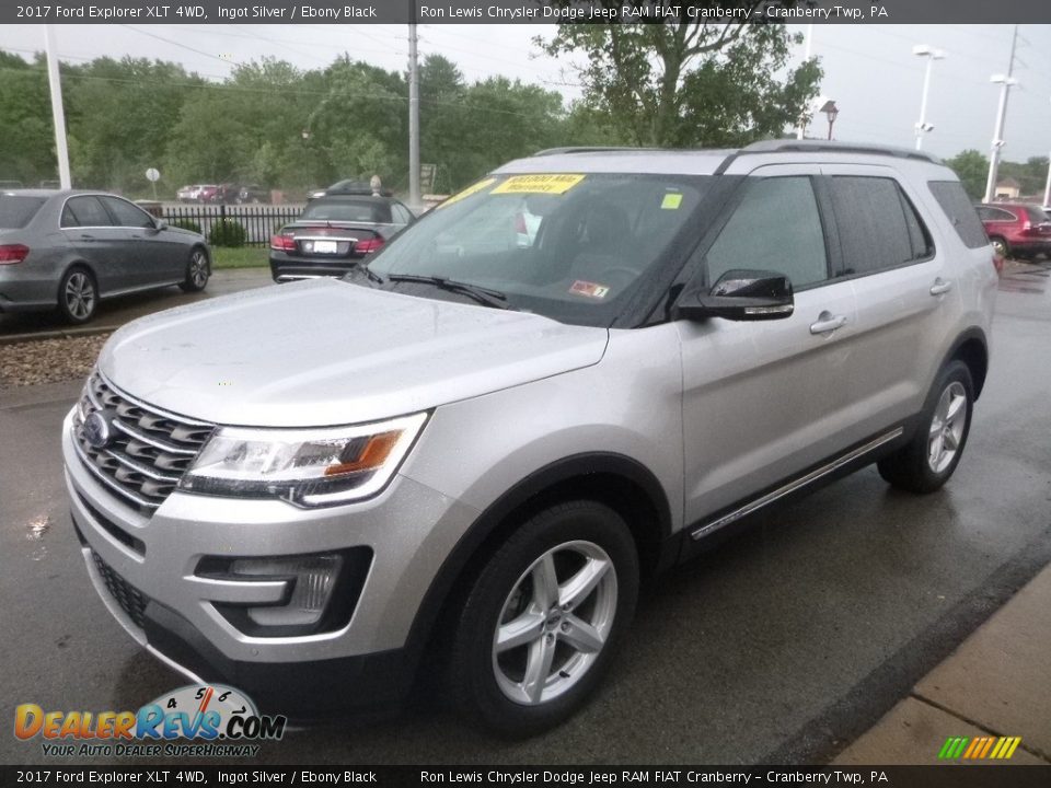 2017 Ford Explorer XLT 4WD Ingot Silver / Ebony Black Photo #5