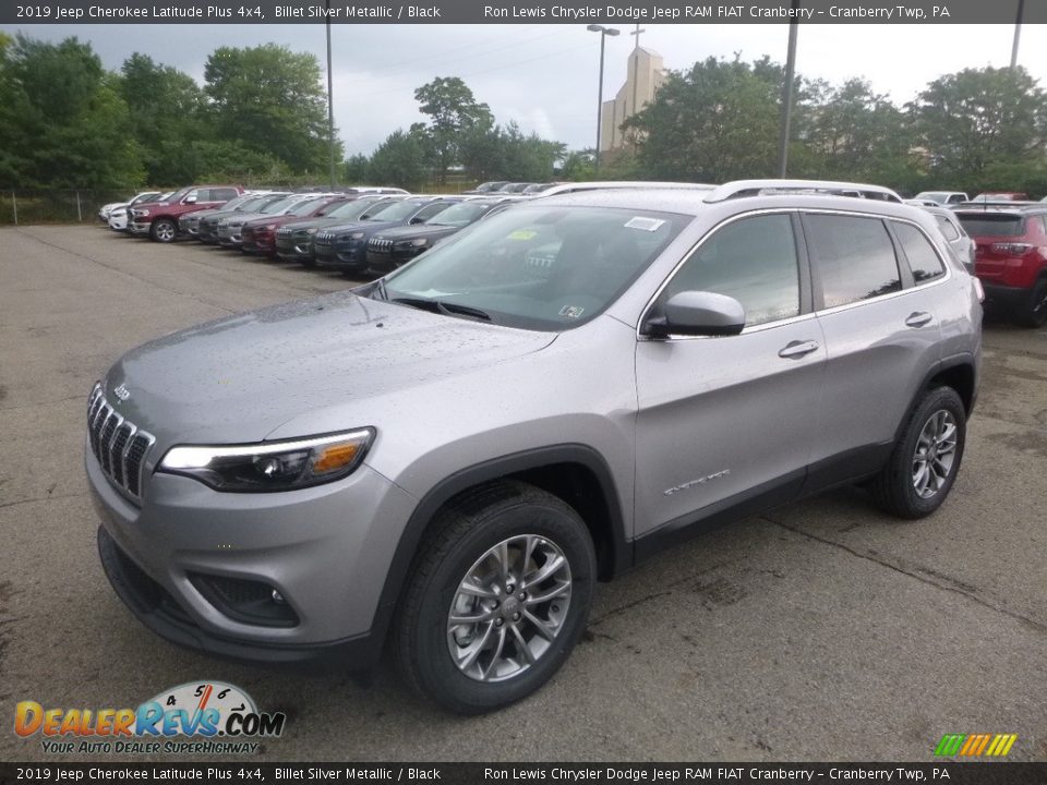 2019 Jeep Cherokee Latitude Plus 4x4 Billet Silver Metallic / Black Photo #1