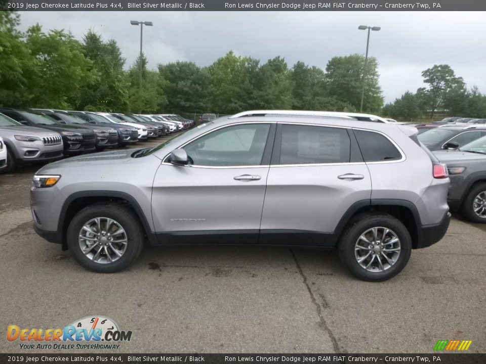 2019 Jeep Cherokee Latitude Plus 4x4 Billet Silver Metallic / Black Photo #2