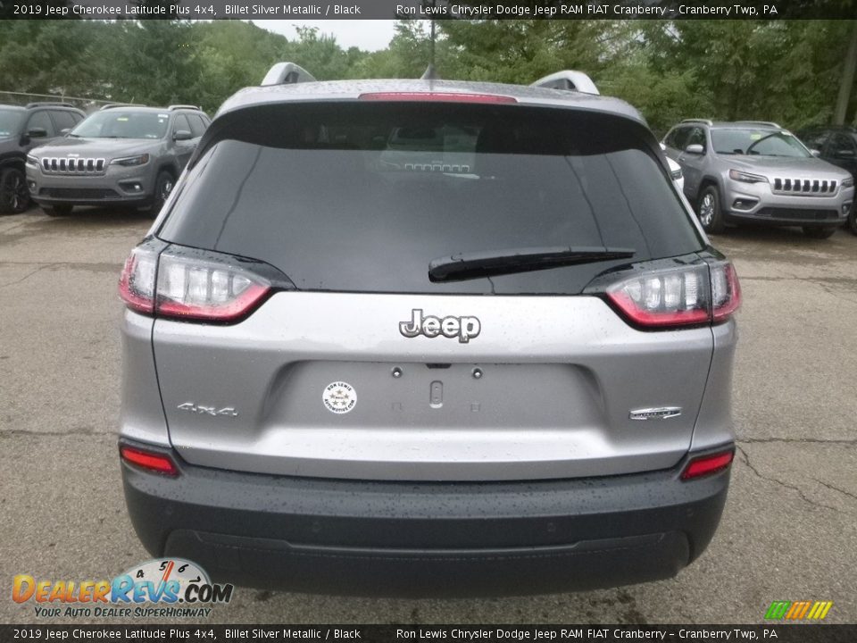 2019 Jeep Cherokee Latitude Plus 4x4 Billet Silver Metallic / Black Photo #4