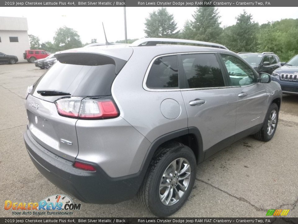 2019 Jeep Cherokee Latitude Plus 4x4 Billet Silver Metallic / Black Photo #5