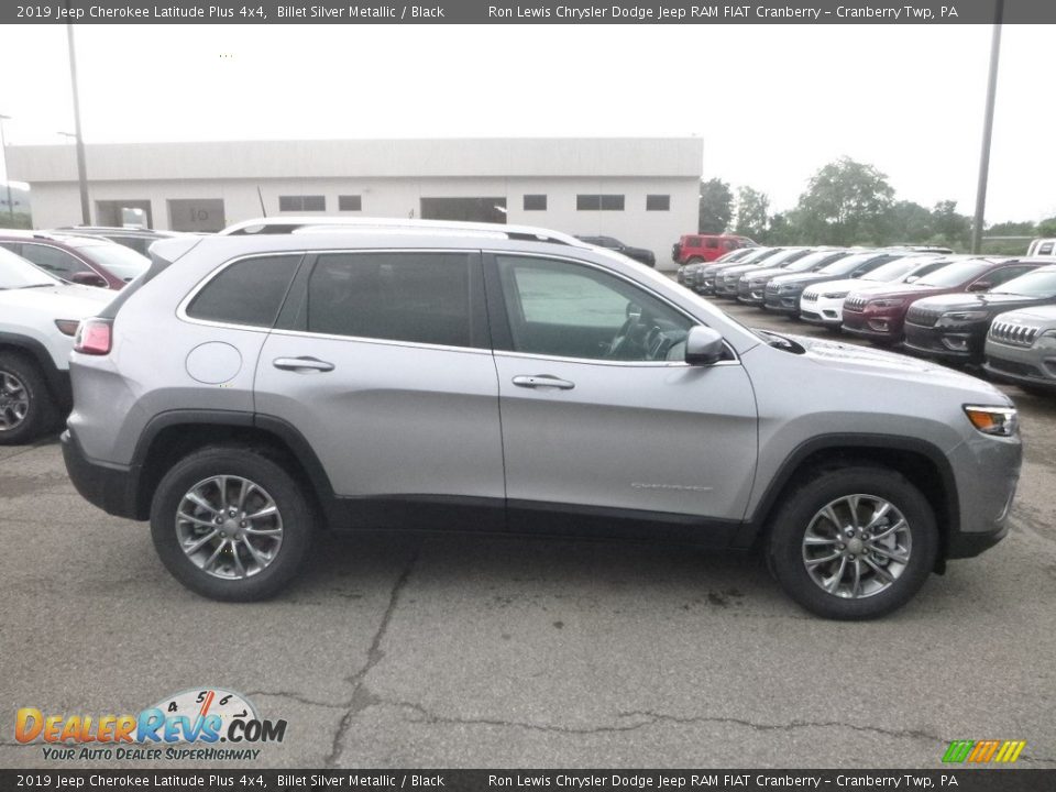 2019 Jeep Cherokee Latitude Plus 4x4 Billet Silver Metallic / Black Photo #6