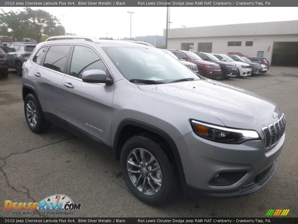 2019 Jeep Cherokee Latitude Plus 4x4 Billet Silver Metallic / Black Photo #7