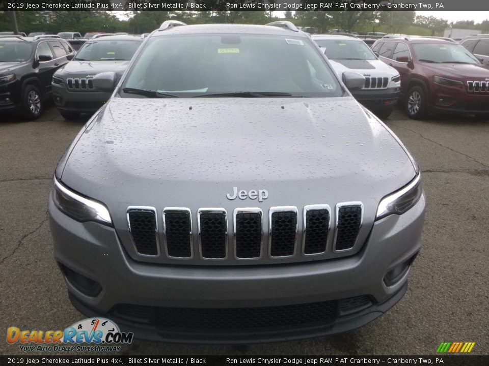 2019 Jeep Cherokee Latitude Plus 4x4 Billet Silver Metallic / Black Photo #8