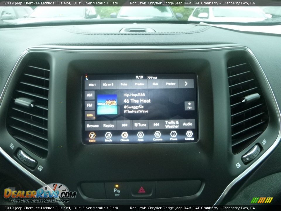 2019 Jeep Cherokee Latitude Plus 4x4 Billet Silver Metallic / Black Photo #16