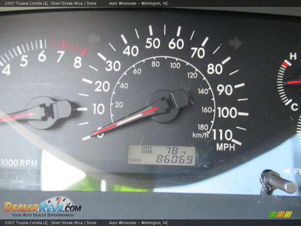 2007 Toyota Corolla LE Silver Streak Mica / Stone Photo #16
