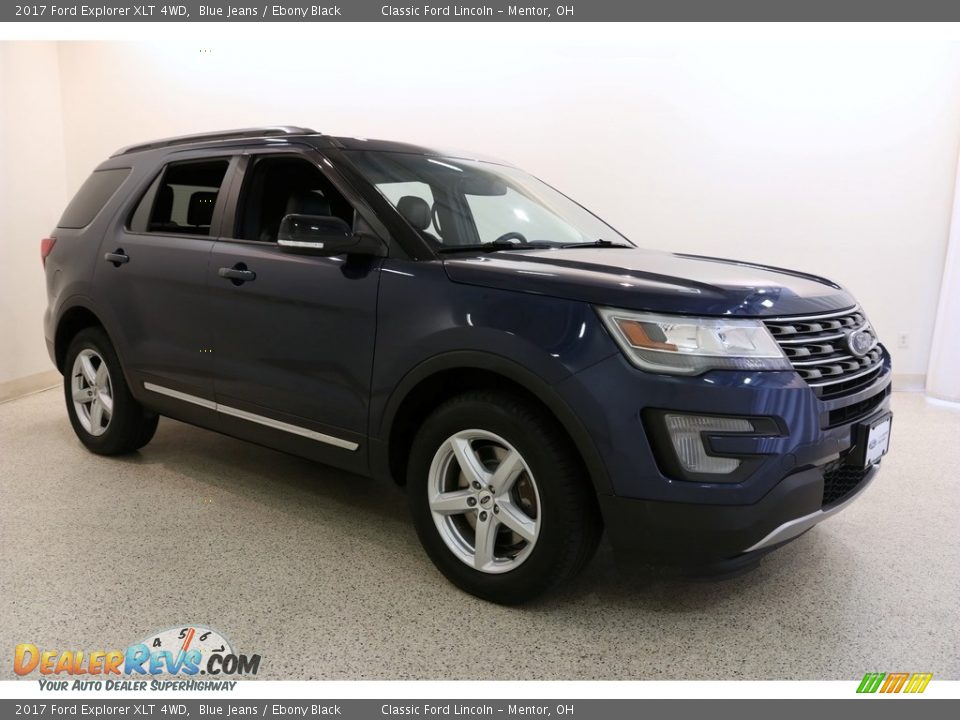 2017 Ford Explorer XLT 4WD Blue Jeans / Ebony Black Photo #1