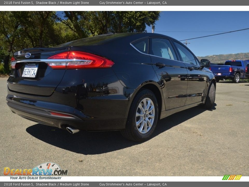 2018 Ford Fusion S Shadow Black / Medium Light Stone Photo #2