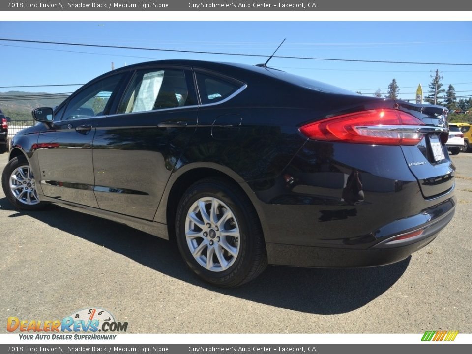 2018 Ford Fusion S Shadow Black / Medium Light Stone Photo #3