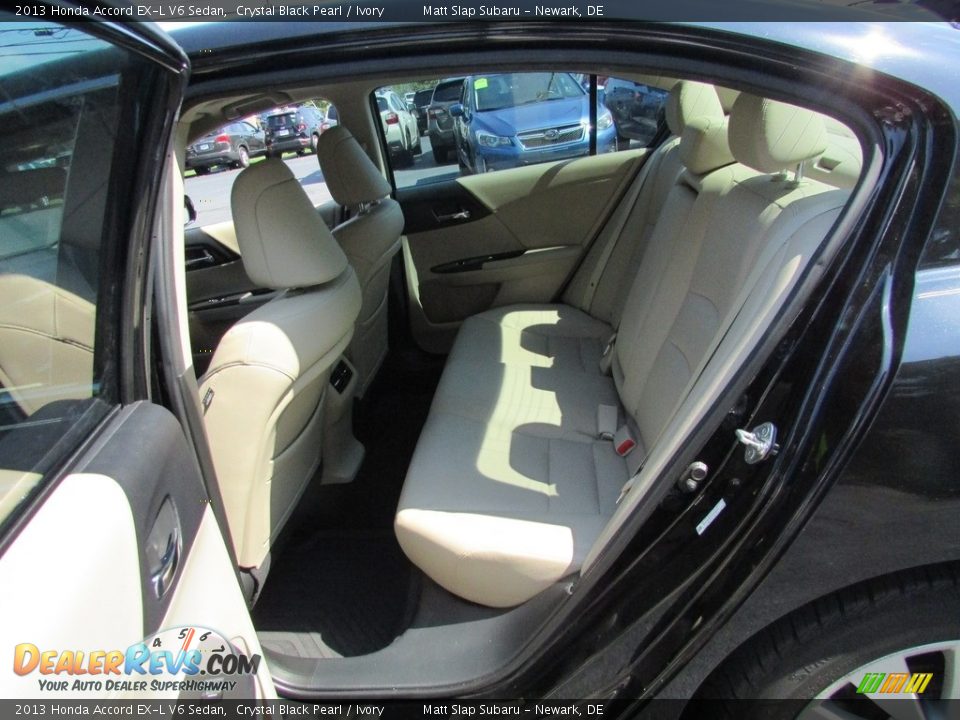 2013 Honda Accord EX-L V6 Sedan Crystal Black Pearl / Ivory Photo #22