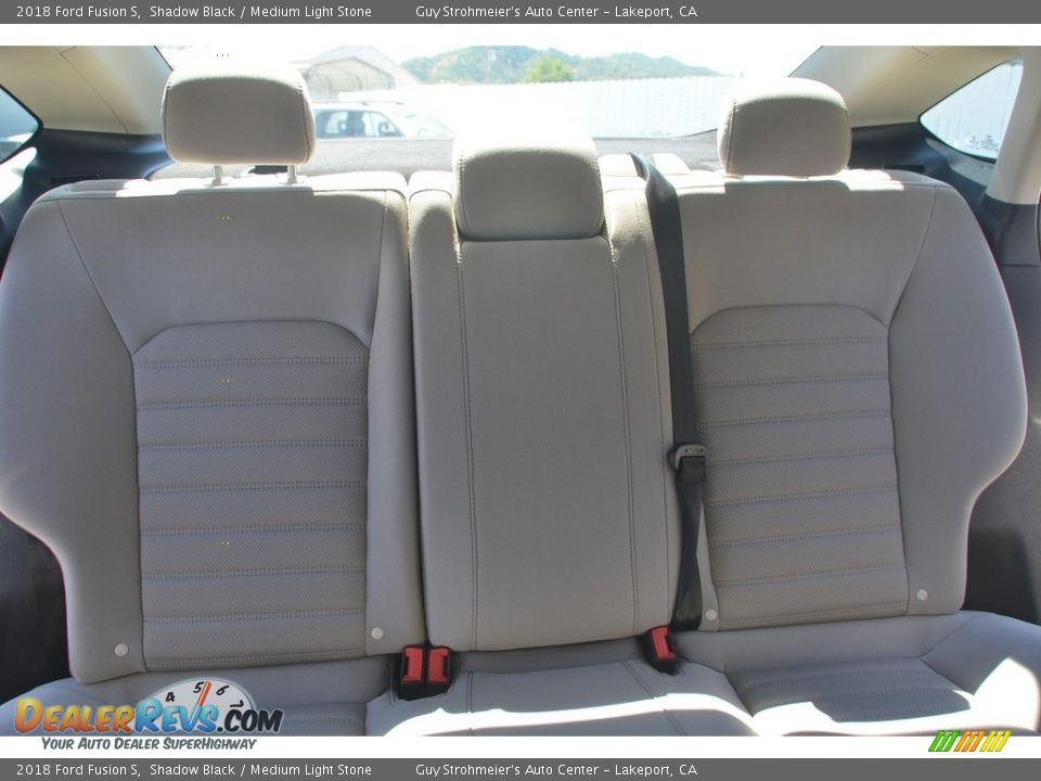 2018 Ford Fusion S Shadow Black / Medium Light Stone Photo #8