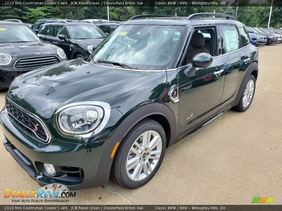 2019 Mini Countryman Cooper S All4 JCW Rebel Green / Chesterfield British Oak Photo #4