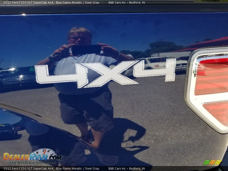 2012 Ford F150 XLT SuperCab 4x4 Blue Flame Metallic / Steel Gray Photo #10