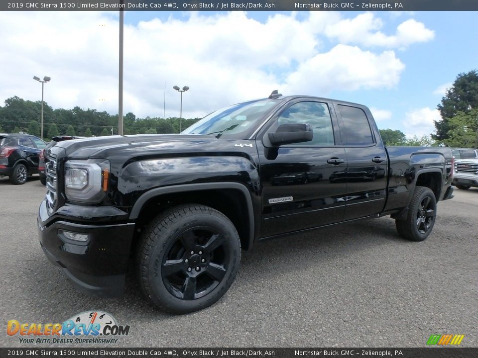 2019 GMC Sierra 1500 Limited Elevation Double Cab 4WD Onyx Black / Jet Black/Dark Ash Photo #1