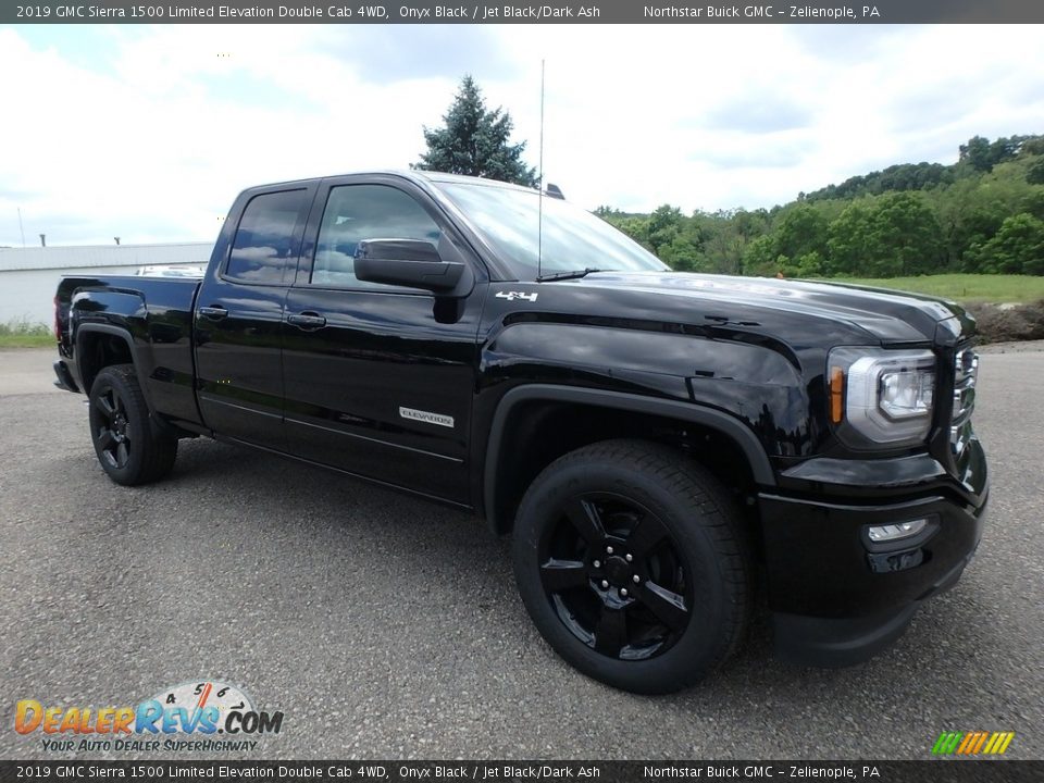 2019 GMC Sierra 1500 Limited Elevation Double Cab 4WD Onyx Black / Jet Black/Dark Ash Photo #3