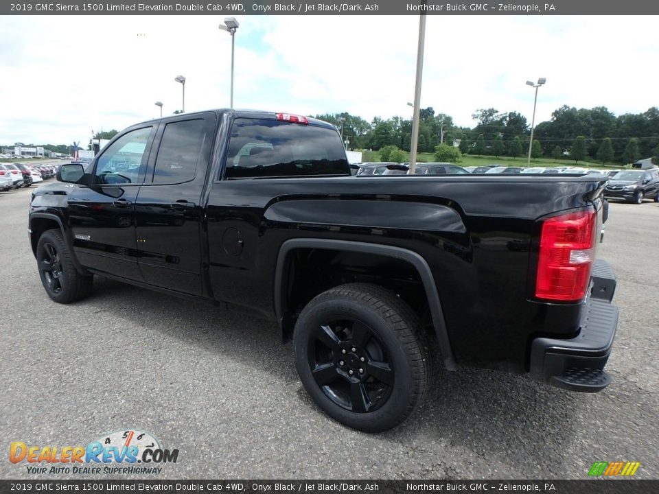 2019 GMC Sierra 1500 Limited Elevation Double Cab 4WD Onyx Black / Jet Black/Dark Ash Photo #7