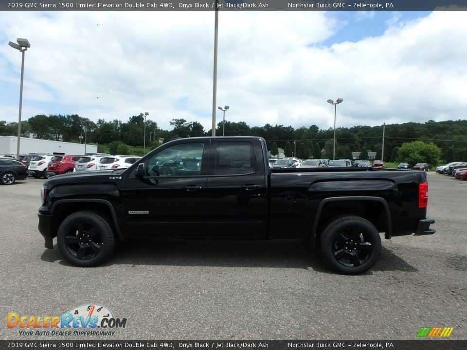2019 GMC Sierra 1500 Limited Elevation Double Cab 4WD Onyx Black / Jet Black/Dark Ash Photo #8