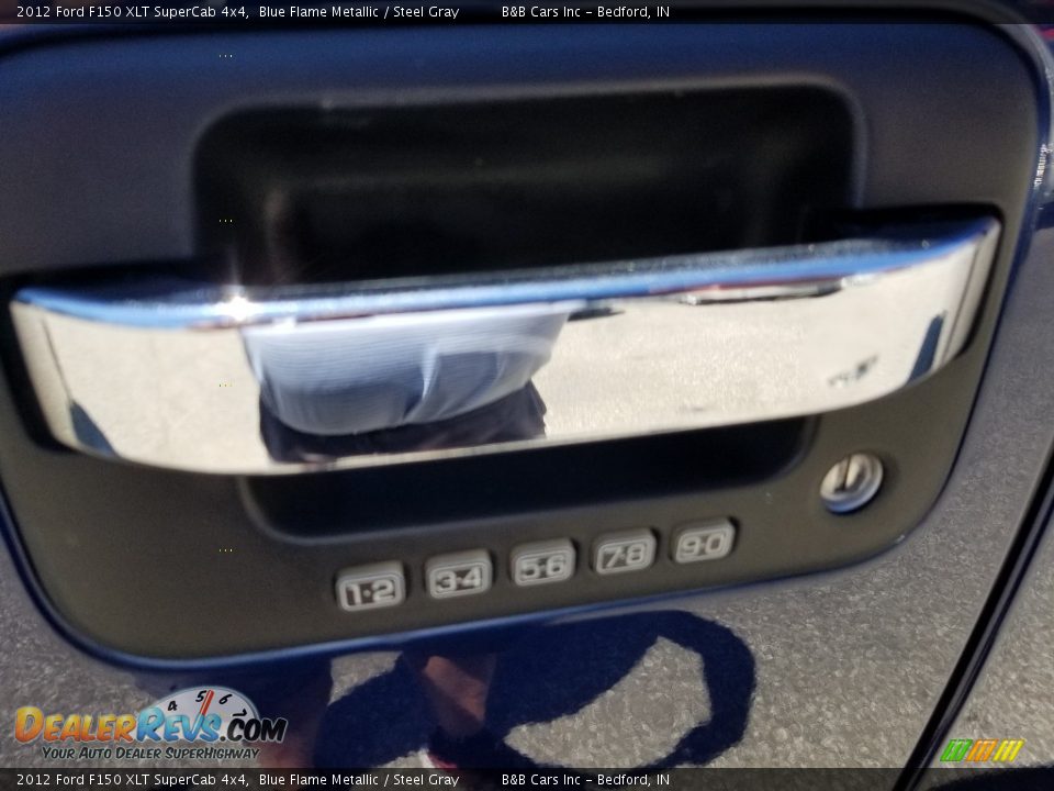 2012 Ford F150 XLT SuperCab 4x4 Blue Flame Metallic / Steel Gray Photo #15