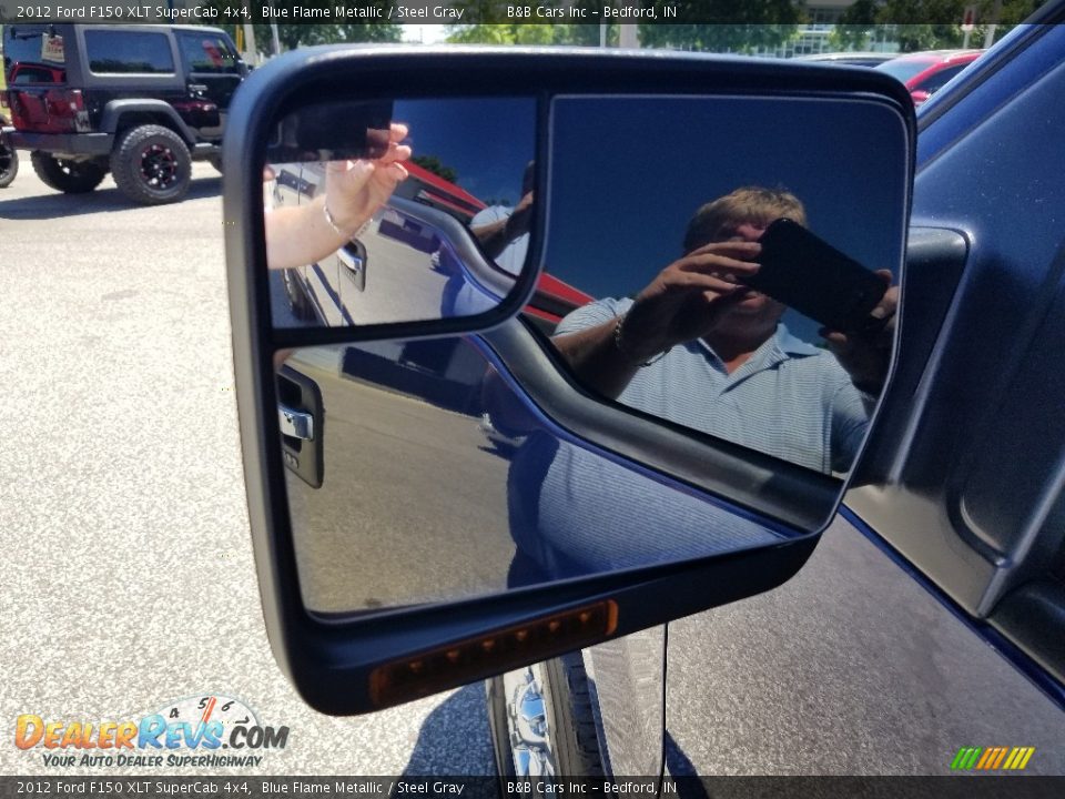 2012 Ford F150 XLT SuperCab 4x4 Blue Flame Metallic / Steel Gray Photo #16