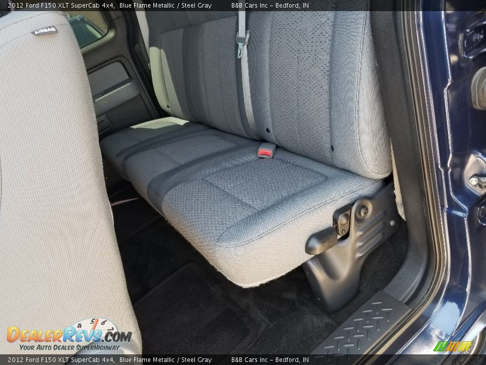2012 Ford F150 XLT SuperCab 4x4 Blue Flame Metallic / Steel Gray Photo #23