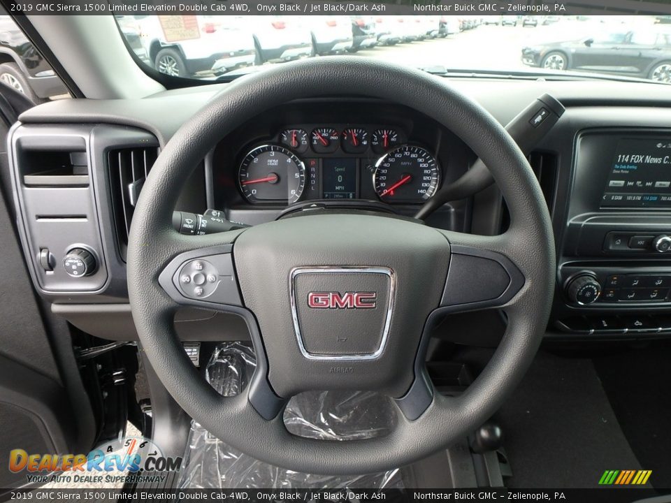 2019 GMC Sierra 1500 Limited Elevation Double Cab 4WD Onyx Black / Jet Black/Dark Ash Photo #17