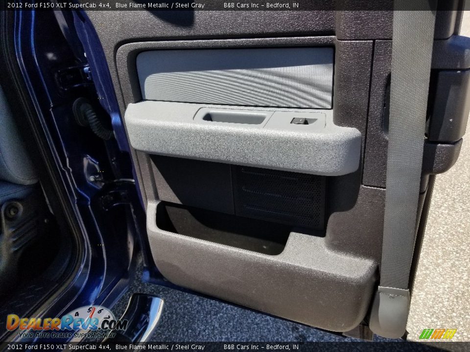 2012 Ford F150 XLT SuperCab 4x4 Blue Flame Metallic / Steel Gray Photo #24