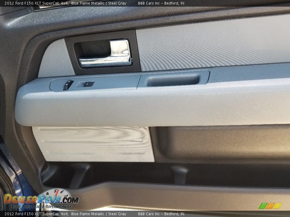 2012 Ford F150 XLT SuperCab 4x4 Blue Flame Metallic / Steel Gray Photo #27