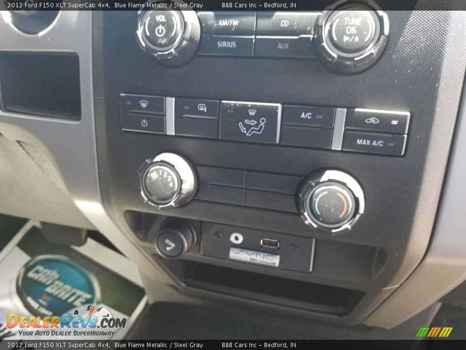 2012 Ford F150 XLT SuperCab 4x4 Blue Flame Metallic / Steel Gray Photo #28