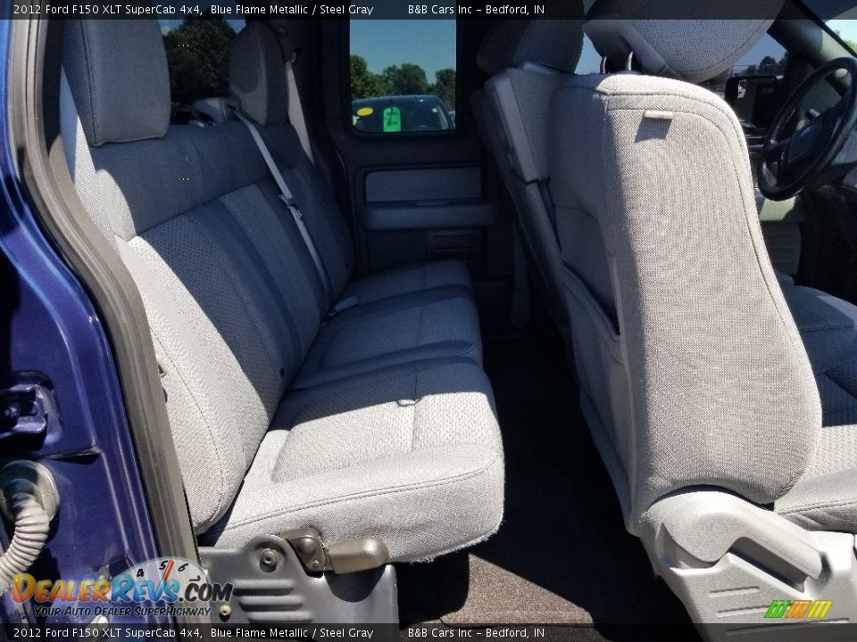 2012 Ford F150 XLT SuperCab 4x4 Blue Flame Metallic / Steel Gray Photo #29