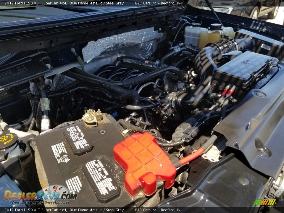 2012 Ford F150 XLT SuperCab 4x4 Blue Flame Metallic / Steel Gray Photo #32